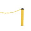 imageUS Weight ChainBoss Black Stanchion With 10 of Black Plastic Chain  Weighted BaseYellow