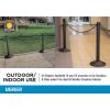 imageUS Weight ChainBoss Yellow Stanchion  No Chain  Weighted BaseYellow Post