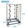 imageUS Weight Crowd Control Stanchion Cart Easy to Assemble Lockable Wheels Holds 16 Stanchions Maximum Load Capacity 750 lbs  Ideal for Event Centers
