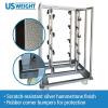 imageUS Weight Crowd Control Stanchion Cart Easy to Assemble Lockable Wheels Holds 16 Stanchions Maximum Load Capacity 750 lbs  Ideal for Event Centers