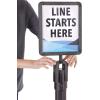imageUS Weight Horizontal Vertical Plastic Stanchion Sign Holder with Plexiglass Covers for USW ChainBoss and Sentry StanchionsVertical Only