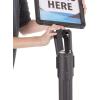 imageUS Weight Horizontal Vertical Plastic Stanchion Sign Holder with Plexiglass Covers for USW ChainBoss and Sentry StanchionsVertical Only