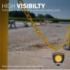 imageUS Weight Made in USA 2quot x 100 Yellow Plastic Safety Chain ft SunShield UV Resistant TechnologyRed