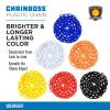 imageUS Weight Made in USA 2quot x 100 Yellow Plastic Safety Chain ft SunShield UV Resistant TechnologyRed