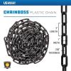 imageUS Weight Made in USA 2quot x 25 Black Plastic Safety Chain ft SunShield UV Resistant TechnologyBlack
