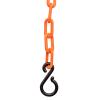 imageUS Weight Made in USA 2quot x 25 Black Plastic Safety Chain ft SunShield UV Resistant TechnologyOrange