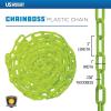 imageUS Weight Made in USA 2quot x 25 Black Plastic Safety Chain ft SunShield UV Resistant TechnologySafety Green