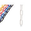 imageUS Weight Made in USA 2quot x 25 Black Plastic Safety Chain ft SunShield UV Resistant TechnologyWhite