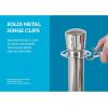 imageUS Weight Premier Chrome Post and Black Velvet Rope Crowd Control Stanchion SystemChrome Stanchion
