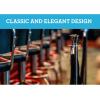 imageUS Weight Premier Chrome Post and Black Velvet Rope Crowd Control Stanchion SystemChrome Stanchion