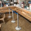 imageUS Weight Premium Silver Steel Stanchion with 75Foot Retractable BeltBlue