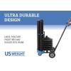 imageUS Weight Rover Stanchion Cart Kit  6 US Weight Black unfilled Base ChainBoss Stanchions with CartBlack ChainBoss Stanchions  Black Belt  Empty Base