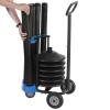 imageUS Weight Rover Stanchion Cart Kit  6 US Weight Black unfilled Base ChainBoss Stanchions with CartBlack ChainBoss Stanchions  Black Belt  Empty Base