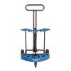 imageUS Weight Rover Stanchion Cart Kit  6 US Weight Black unfilled Base ChainBoss Stanchions with CartBlack Sentry Stanchions  Black Belt  Filled Base