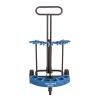 imageUS Weight Rover Stanchion Cart Kit  6 US Weight Black unfilled Base ChainBoss Stanchions with CartBlack Sentry Stanchions  Black Belt  Filled Base
