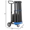 imageUS Weight Rover Stanchion Cart Kit  6 US Weight Black unfilled Base ChainBoss Stanchions with CartBlack Sentry Stanchions  Black Belt  Filled Base