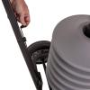 imageUS Weight Rover Stanchion Cart Kit  6 US Weight Black unfilled Base ChainBoss Stanchions with CartSilver Premium Steel Stanchions  Black Belt  Filled Base