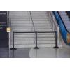 imageUS Weight Sentry Stanchion with Retractable Belt Easy Connect Assembly Black 65 Belt 2 PackBlack 65 Belt