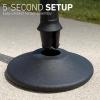 imageUS Weight Sentry Stanchion with Retractable Belt Easy Connect Assembly Black 65 Belt 2 PackCaution