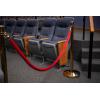 imageUS Weight Single Velvet Rope Accessory for Crowd Control Stanchions  6 Red with Brass Belt EndsRed Rope  Brass ends