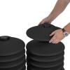 imageUS Weight Statesman Stanchion Cart Kit with 12 Premium Black Steel Stanchions and CartStanchion Cart Kit