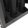imageUS Weight Statesman Stanchion Cart Kit with 12 Premium Black Steel Stanchions and CartStanchion Cart Kit