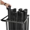 imageUS Weight Statesman Stanchion Cart Kit with 12 Premium Black Steel Stanchions and CartStanchion Cart Kit