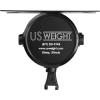 imageUS Weight Wall Mount with Retractable Belt  8 CautionYellowBlack Chevron Pattern