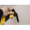 imageUS Weight Wall Mount with Retractable Belt  8 CautionYellowBlack Chevron Pattern