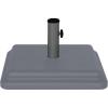 imageUS Weight 40 Pound Umbrella Base  Weighted Umbrella base For Use With Patio Table  Heavy Duty Base 4 Stem Accommodates 115 Pole Sizes  BronzeGray
