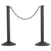 imageUS Weight ChainBoss Black Stanchion With 10 of Black Plastic Chain  Weighted BaseBlack