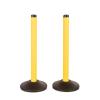 imageUS Weight ChainBoss Yellow Stanchion  No Chain  Weighted BaseYellow Post