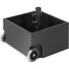 imageUS Weight Decorative Planter Box Umbrella BaseUmbrella Stand with Wheels Supports Up to 150LBS 195quot L x 175quot W x 155quot H PowderCoat Finish Black