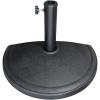 imageUS Weight Half Round 20 lb Patio Umbrella Base  Adjustable Umbrella Stand for Posts up to 19 in  Sun and Weather Resistant  Half Round Design with Textured Surface