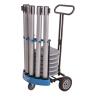 Silver Premium Steel Stanchions + Black Belt + Filled Base