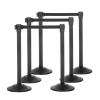 imageUS Weight Sentry PLUS Stanchion with Retractable Belt 6PackBlack