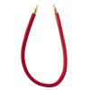 imageUS Weight Single Velvet Rope Accessory for Crowd Control Stanchions  6 Red with Brass Belt EndsRed Rope  Brass ends