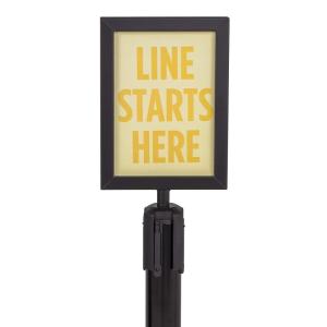 imageUS Weight  U2507 Steel Frame Sign Holder compatible ONLY with Steel stanchions will not fit Sentry series or other stanchion brands