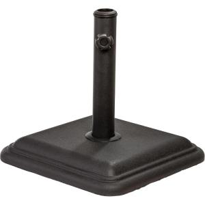 imageUS Weight 26 Pound Umbrella Base  Cast Stone Outdoor Umbrella Stand  for Use with Umbrella Poles 13quot to 18quot  Designed to be Used with Patio Table  BlackBlack