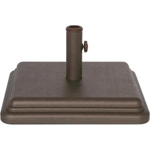 imageUS Weight 40 Pound Umbrella Base  Weighted Umbrella base For Use With Patio Table  Heavy Duty Base 4 Stem Accommodates 115 Pole Sizes  BronzeBronze