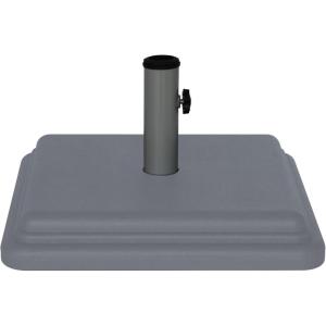 imageUS Weight 40 Pound Umbrella Base  Weighted Umbrella base For Use With Patio Table  Heavy Duty Base 4 Stem Accommodates 115 Pole Sizes  BronzeGray