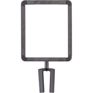imageUS Weight Horizontal Vertical Plastic Stanchion Sign Holder with Plexiglass Covers for USW ChainBoss and Sentry StanchionsVertical Only