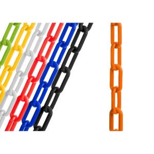 imageUS Weight Made in USA 2quot x 25 Black Plastic Safety Chain ft SunShield UV Resistant TechnologyOrange