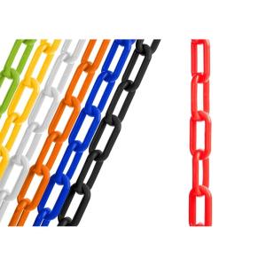 imageUS Weight Made in USA 2quot x 25 Black Plastic Safety Chain ft SunShield UV Resistant TechnologyRed