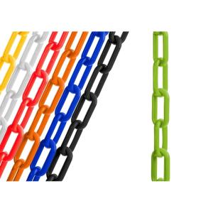 imageUS Weight Made in USA 2quot x 25 Black Plastic Safety Chain ft SunShield UV Resistant TechnologySafety Green