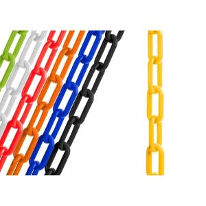 imageUS Weight Made in USA 2quot x 25 Black Plastic Safety Chain ft SunShield UV Resistant TechnologyYellow
