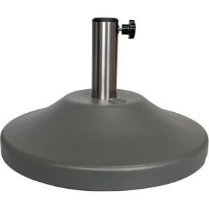 imageUS Weight Premium 50 Pound Prefilled Umbrella Base for Patio Table  Heavy Duty Adjustable Umbrella Stand with Stainless Steel Stem for Outdoor Patio Umbrellas  Made in The USA  BronzeGray
