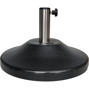 imageUS Weight Premium 50 Pound Prefilled Umbrella Base for Patio Table  Heavy Duty Adjustable Umbrella Stand with Stainless Steel Stem for Outdoor Patio Umbrellas  Made in The USA  BronzeBlack
